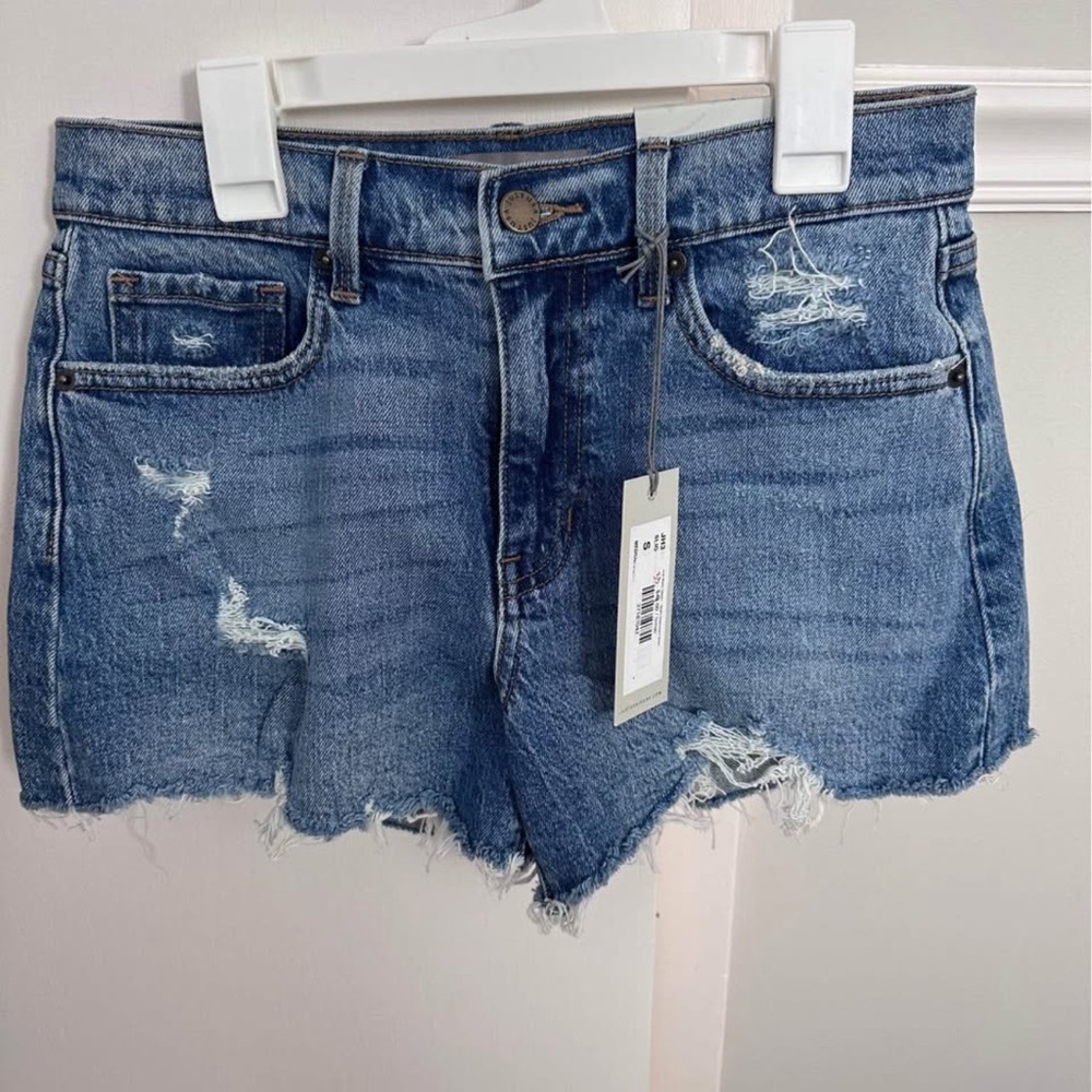 Just Black Women's Ripped Jean Shorts - Indigo